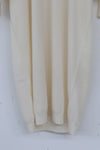 SWAYING/KNIT deconstructed v-neck dress (with corset) SW212LS09 white PS31